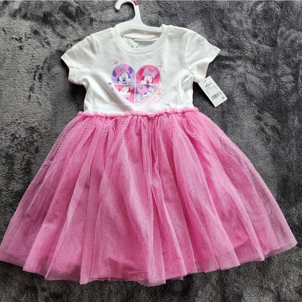 NEW big girl Minnie Mouse Valentine's day Heart Dress, size 4/5, 7/8, 10/12